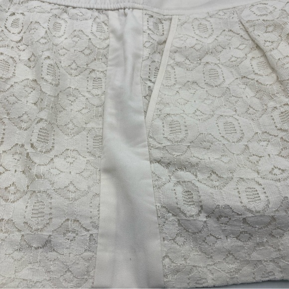 Ann Taylor Loft Eyelet Lace Shorts Size 2 100% Cotton Lined 3.5 Inseam Pockets - Picture 5 of 6
